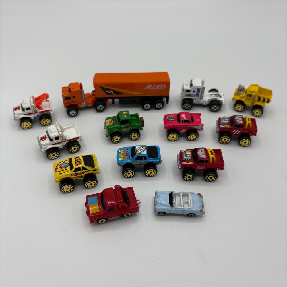 Road‎ Champs Vintage Toy Car Lot of 13  Kids 1989 Micro Machines Vehicles